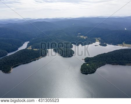 Aerial View Of Golyam Beglik Reservoir, Pazardzhik Region, Bulgaria