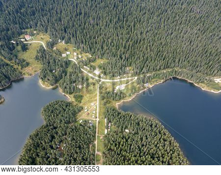Aerial View Of Golyam Beglik Reservoir, Pazardzhik Region, Bulgaria