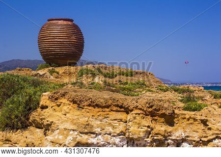 This Amphora Was Made In The Region Of Thrapsano And Is About 350 Years Old. It's Name Is Koronios.
