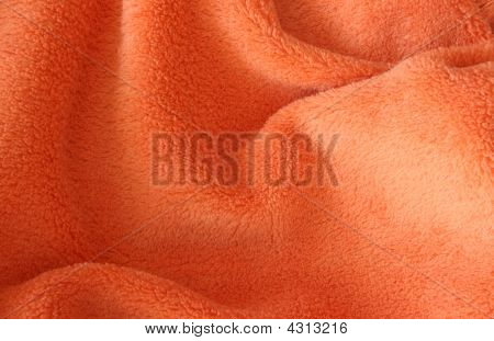 Oranžový froté ručník detail