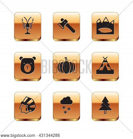 Set Lobster, Native American Indian, Cloud With Snow, Pumpkin, Bear Head, Canadian Lake, Christmas T