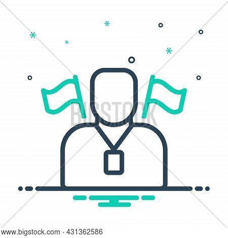 Mix Icon For Guide Pilot Cicerone Tour-guide Advisor Accompany Manage Navigate Supervise