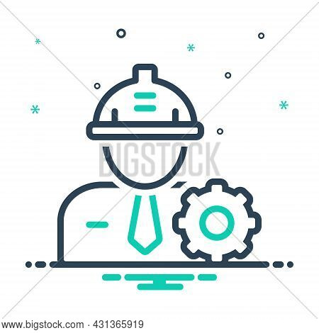 Mix Icon For Engineer Helmet Occupation Hat Maintenance Safety Equipment Work Config Repair Mechanic