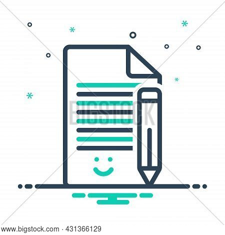 Mix Icon For Phrase Expression Protasis Clause Expression Idiom Write Wording Note