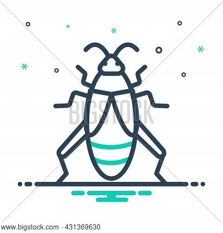 Mix Icon For Cricket Bug Creepy Disease Croton-bug Dirty Grasshopper Critter Prejudicial Insect Crea