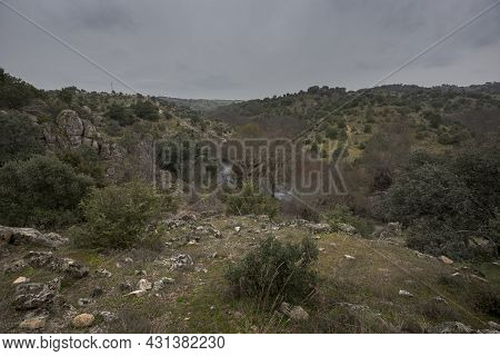 Views Of The Manzanares River Along Its Course Through The Municipality Of Colmenar Viejo, In The Pr
