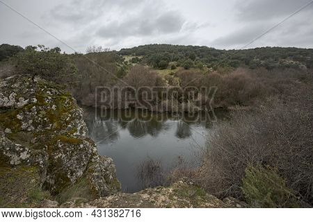 Views Of The Manzanares River Along Its Course Through The Municipality Of Colmenar Viejo, In The Pr