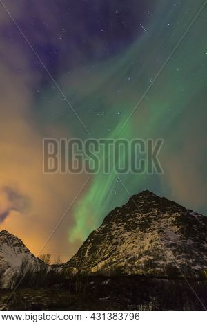 Night Nothern Lights Also Known As Aurora Borealis Lights Also Known As Nother Lights Playing With