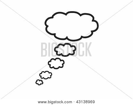 Black comics balloon