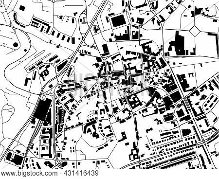 Map Of The City Of Braga, Portugal