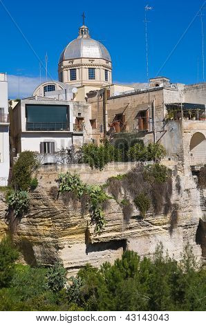 Vue panoramique de Massafra. Puglia. Sud de l'Italie.