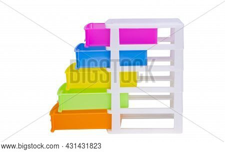Toolbox Organizer Plastic Isolated On White Background