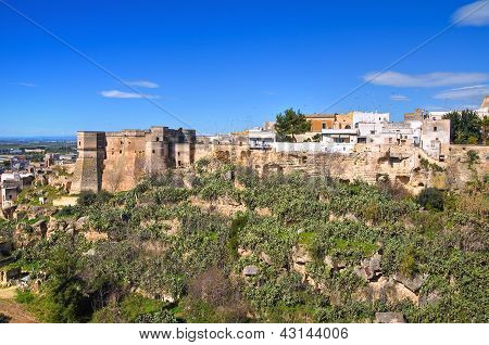 Vue panoramique de Massafra. Puglia. Sud de l'Italie.