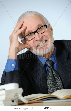 Šťastné Senior obchodník