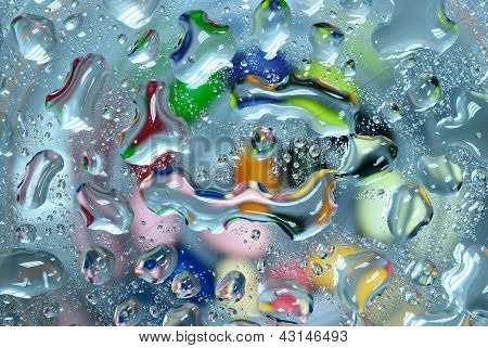 Sfondo goccia di acqua colorata