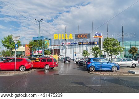 Zilina, Slovakia - June 5, 2021: Atrium Duben Shopping Center.