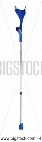 New Adjustable Elbow Crutch Isolated On White