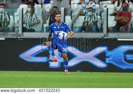 Torino, Italy. 28 August 2021. Petar Stojanovic Of Empoli Fc  Controls The Ball During The Serie A M