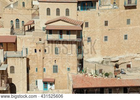 Mar Saba Greek Orthodox Monastery In Israel.