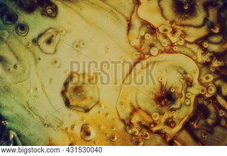 Detail Of Mud Volcanoes\\\'s Clay River, Close View