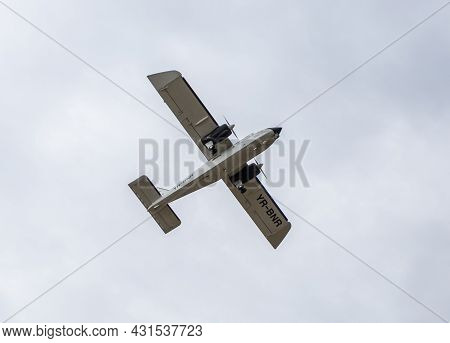 Stanesti, Gorj, Romania -  August 28, 2021:  Sports Light Aircraft At The Aviation Rally, Stanesti A