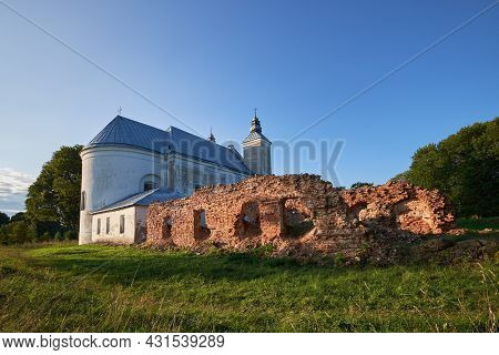 Old Ancient St Trinity Church And Carmelite Monastery, Zasvir, Myadel District, Minsk Region, Belaru