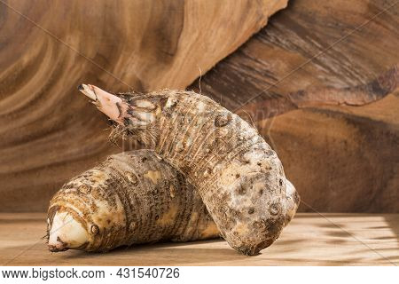 Malanga Edible Tuber - Root Of The Plant Called Colocasia Esculenta