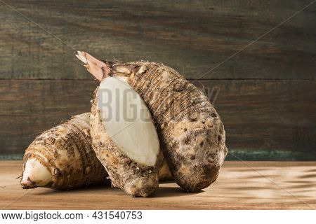 Malanga Edible Tuber - Root Of The Plant Called Colocasia Esculenta