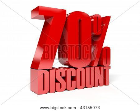 yüzde 70'i indirim.