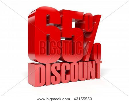 yüzde 65'i indirim.