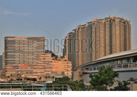 The Landscape Of The Citygate Outlets, Tung Chung Town Centre 23 July 2021