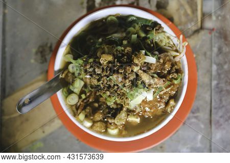 Soto Tauco From Fermented Soy Bean And Soto. Original From Tegal, Indonesia. Selective Focus