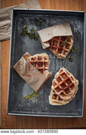 Homemade Croissant Waffle (croffle)