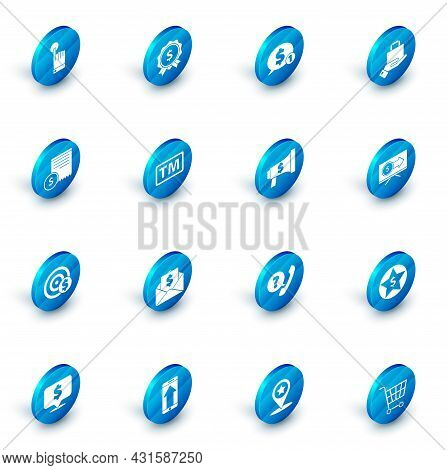 Set Price Tag With Dollar, Speech Bubble, Hand And Paper Shopping Bag, Paper Check Financial Check, 