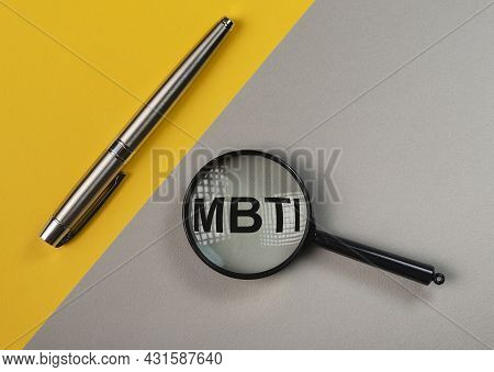 Mbti Test Of Personality Types. Psychology Concept.