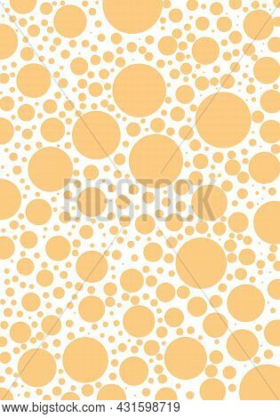 Dots Modern Pattern. White Background Geometry Circle Color Seamless Fabric Sample. Geometric Patter