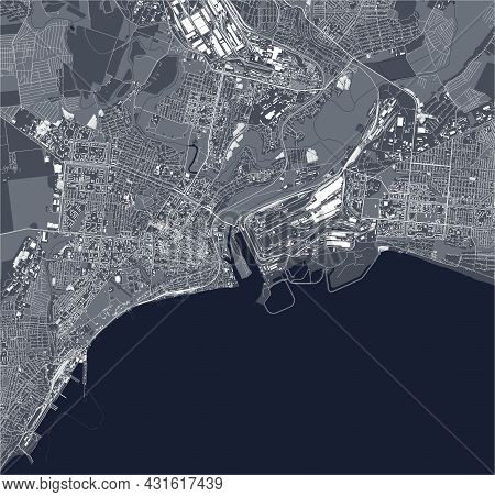 Map Of The City Of Mariupol, Ukraine