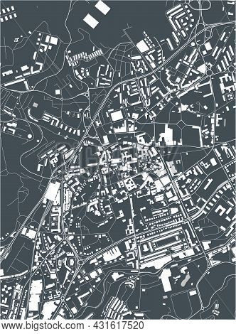 Map Of The City Of Braga, Portugal