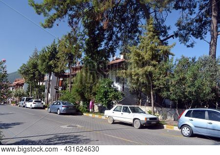 Akyaka - slow city in Turkey.August 1,2021. Mugla,Turkey
