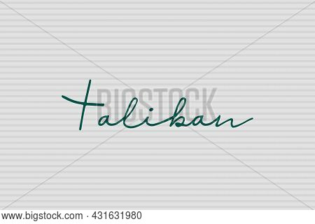 Taliban Signature Typography T-shirt, And Poster Vector Design