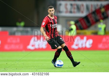 Milano, Italy.  29 August 2021. Rade Krunic Of Ac Milan  During The Serie A Match Between Ac Milan A