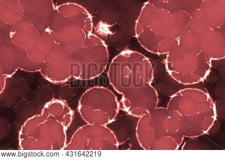 Creative Modern Big Amount Of Organic Living Cells Digital Graphics Texture Illustration