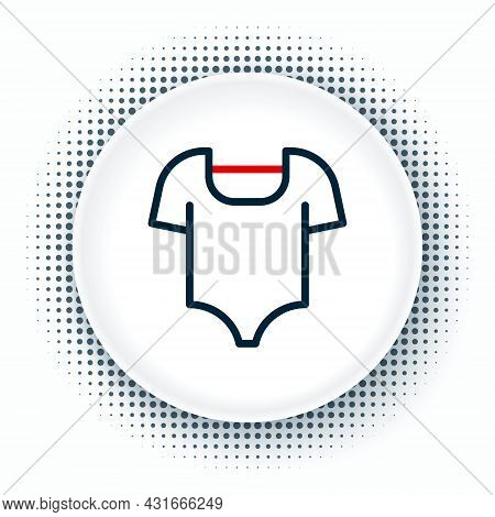 Line Summer Beach Swimsuit Icon Isolated On White Background. Beach Women Fashion. Colorful Outline 