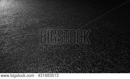 Textured 3d Rendering Of Black And White Matte Plastic. Abstract Black Rough Plastic Background.