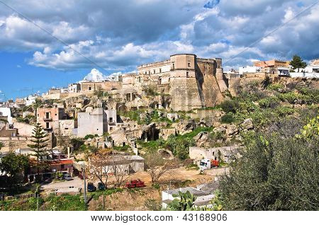 Vue panoramique de Massafra. Puglia. Sud de l'Italie.