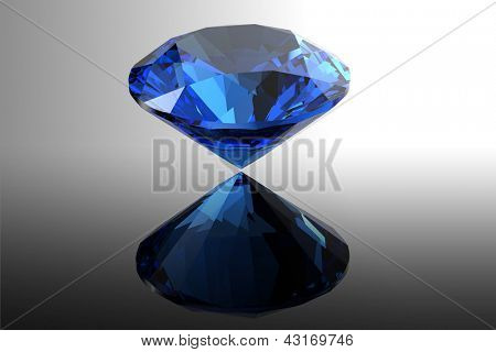 Sapphire.Jewelry kamienie roung kształt na czarnym tle