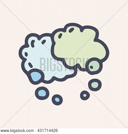 Speech Bubble Color Vector Doodle Simple Icon