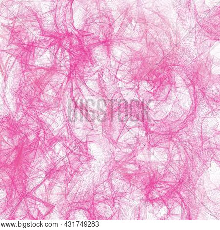 Abstract Purple Multilines Background. Transparent Fishnet Fabric Imitation