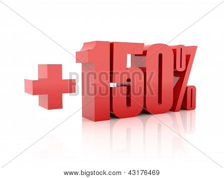 Artı yüzde 150.