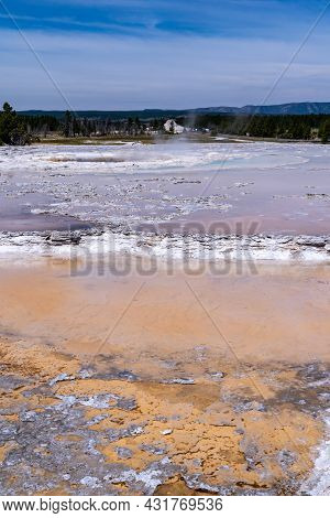 Great Fountain Geyser In Yellowstone National Park